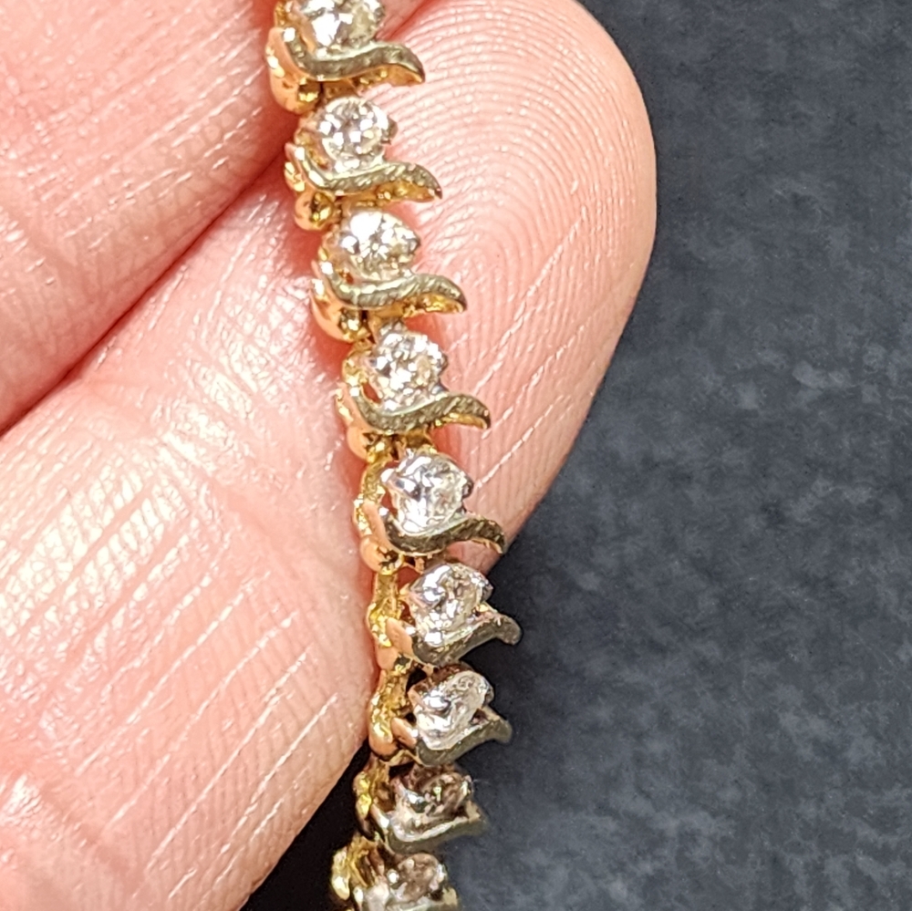 14k tennis bracelet